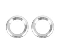 interior automóvil Para Civic 10th 2016-2019 Aleación Aluminio 2 Uds Altavoz Coche Embellecedor Circular Cubierta Audio Anillo Decorativo Molduras interiores
