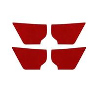 Interior automóvil para Mazda 3 para Axela BP CX30 CX-30 2019-2025 Panel Cuenco Puerta Interior Coche 4 Uds Pegatina Superior Gamuza LHD RHD Piezas Interior(Red LHD RHD)