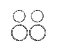 Interior Automóvil Para Serie 3 E46 1997-2004 Puerta Fibra Carbono Audio Cuerno Anillo Embellecedor Accesorios Interiores