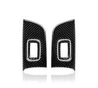 Interior Automóvil Pegatina Cubierta Interruptor Elevación Ventana Coche Embellecedor Fibra Carbono Pegatina Para Chrysler 300 Para Dodge Para Charger 2011-2023 Decoración Interiores(Estilo a)