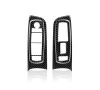 Interior Automóvil Pegatina Cubierta Interruptor Elevación Ventana Coche Embellecedor Fibra Carbono Pegatina Para Chrysler 300 Para Dodge Para Charger 2011-2023 Decoración Interiores(Style B)