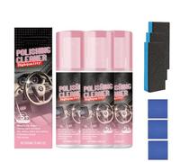 Interior Car Cleaner Polishing Cleaner Interior Detailer Spray for Cars Trucks SUVs, Multi-Surface Cleaners for Plastic Leather Vinyl Rubber, Restores Shine Protects from Fading, 100ml (3pcs)