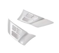 Interior Coche 2 Uds ABS De Fibra Carbono Botones Volante Coche Cubierta Decorativa Interior Para Serie 3 E90 X1 E84 2010-2013(Sliver)