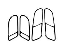 Interior Coche 4 Uds. Adhesivo Decorativo Para Marco De Panel Manija Puerta Coche Fibra Carbono Real Accesorios Para Tiguan 2013-2017(Negro brillante)