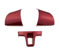 Interior Coche Accesorios De Coche Embellecedor Para Volante Pegatina Decorativa Funda Para Tiguan Para Touran Para Passat 2011-2015 Para Lavida 2011-2014(Rojo)