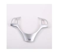 Interior Coche Accesorios Para 1 3 Series E82 E84 E87 E90 E92 E93 04-12 Accesorios Interiores Botón Volante Coche Decoración Embellecedor De Marco Car Interior(Silver B)