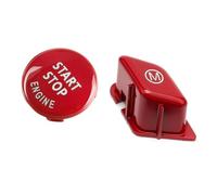 Interior Coche Accesorios Para 1 3 Series E82 E87 E90 E92 E93 M3 X1 E84 Volante Coche Arranque Y Parada Cubierta Botón Interruptor Motor Reemplazar(Red B)