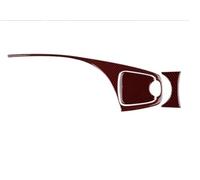 Interior Coche Accesorios Para Toyota Para Prius 2010 2011 Accesorios Cubierta Botón Acento Volante Coche Pegatina Marco Fibra Carbono Embellecedor Interior(Black with Red A)