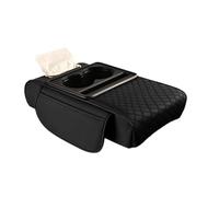 Interior Coche Accesorios Reposabrazos para Coche con Cojín Elevador Y Portavasos, Bolsillo Lateral De Almacenamiento para El Interior del Coche, Almohadilla De Altura del Brazo(Black)