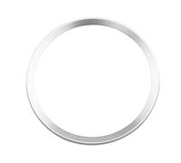 Interior Coche Anillos Decorativos Para Volante Accesorios Centrales Funda Para A3 A4 A6 A6L Q3 Q5 B9 2017 2018 Estilo Circular Para Coche(Plata)