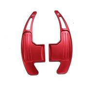 Interior Coche Compatible Con Ford Para Mustang 2015 2016 2017 2018 2019 Kit De Extensión De Palancas De Cambio De Volante De Aluminio(Red)