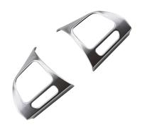 Interior Coche Embellecedor Compatible Con Para Jetta Para Touran Para S&haran Para Caddy Pegatinas Volante Coche Embellecedores Accesorios Decoración Interior.(Matte silver)