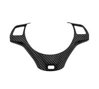 Interior Coche Para 1 3 Series E32 E87 E90 E92 E93 2005-2012 Panel De Volante Pegatina Cubierta Decoración Moldura Accesorios(De fibra de carbono Negro)