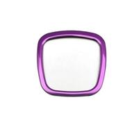 Interior Coche Para A4 B6 B7 B8 Para A6 C6 Para A5 Para Q7 Para Q5 Para A3 Piezas Interiores Volante Pegatinas Metálicas Cuadradas Tipo Central Anillo Decorativo(Purple)