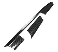 Interior Coche Para A6 Para C7 Para A7 2012-2017 LHD RHD Interior Coche Consola Navegación Pegatinas Decorativas Fibra Carbono Marco Cubierta Embellecedor(LHD)