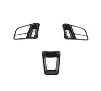 Interior Coche Para Cayenne Para Macan 2014-2020 | Para Panamera 2017-2020 Para 718 911 918 ABS Negro Brillante Interior Del Coche Embellecedor Del Marco Del Volante