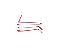 Interior Coche Para Chevrolet Para Corvette C8/interior Decorativo De Fibra De Carbono Pegatinas Rojas Consola Tablero Panel De Puerta Embellecedor(Style31)