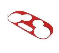 Interior Coche Para Fiat 500 2008-2023 Fibra Carbono Suave Panel Aire Acondicionado Control Central Embellecedor Marco Decorativo Accesorios Adhesivos(Red Carbon Fiber)