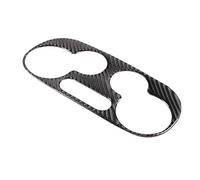 Interior Coche Para Fiat 500 2008-2023 Fibra Carbono Suave Panel Aire Acondicionado Control Central Embellecedor Marco Decorativo Accesorios Adhesivos(Black Carbon Fiber)