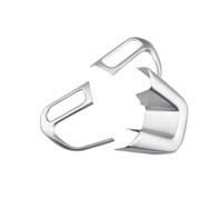 Interior Coche Para Jeep Para Renegade 2015-2022 Para Compass 2017-2020 ABS Pegatina Interior De Coche Embellecedor Volante Decoración Cubierta(Sliver)