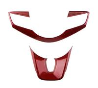 Interior Coche Para Kia Para Cerato Para Forte K3 2019 2020 Cubierta Decorativa Para Volante Automotriz Parche Galvanizado(Rojo)