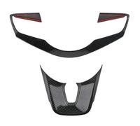 Interior Coche Para Kia Para Cerato Para Forte K3 2019 2020 Cubierta Decorativa Para Volante Automotriz Parche Galvanizado(Negro)