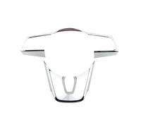 Interior Coche Para Kia Para Cerato Para Forte K3 2019 2020 Cubierta Decorativa Para Volante Automotriz Parche Galvanizado(Sliver)