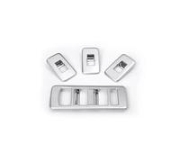Interior Coche Para Para Range Rover Para Sport RR Sport 2014-2017 ABS Accesorios Coche Botón Interruptor La Ventana Marco Cubierta Embellecedora(STYLE B Silver)
