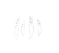 Interior Coche Para Peugeot 3008 5008 GT Para Híbrido 2017 2018-2023 Cubierta Panel Interruptor Elevación Cristal Ventana Coche Accesorios Automóvil(ABS Silver)