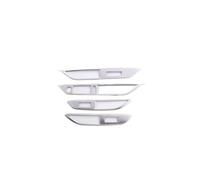 Interior Coche Para Peugeot 3008 5008 GT Para Híbrido 2017 2018-2023 Cubierta Panel Interruptor Elevación Cristal Ventana Coche Accesorios Automóvil(Stainless Steel)