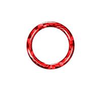 Interior Coche Para Serie 3 E90 E92 E93 2009-2012 / Coche One Click Botón De Inicio Decoración Anillo Cubierta Pegatinas(Red)