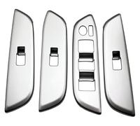 Interior Coche Para T&oyota Para Crown Para Cossover 2023 2024 LHD RHD Manija Puerta Interruptores Ventana Cubierta Embellecedor Panel Reposabrazos Decorativo(Silver,LHD)