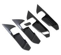 Interior Coche Para Toyota Para RAV4 RAV 4 2019-2024 Accesorios Interiores Fibra Carbono Coche Manija Puerta Cuenco Cubierta Panel Decorativo