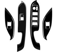 Interior Coche Para Toyota Para Voxy 2022 Panel Interruptores Ventana Coche Embellecedor Adhesivo ABS Negro Brillante Botón Elevador Reposabrazos Puerta