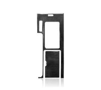 Interior Coche Pegatina Para Panel De Caja De Cambios De Consola Central De Coche Calcomanía De Fibra Carbono Para Ford Para Mustang 2009-2014(Black)
