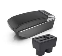 Interior Consola Central Con Almacenamiento Doble Capa Y Modificación Reposabrazos Coche Para Nissan Para Tiida C11 Para Latio Para Sylphy Para Versa Accesorios(B straight black line)