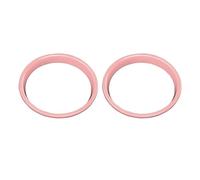 Interior Cubierta Embellecedora Para Mini Para Cooper F55 5 Puertas F56 3 F57 Para CABRIO 2 Piezas Anillo Altavoz Cubierta Embellecedor Adhesivo Decoración(Rosado)