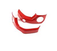 Interior Cubierta Embellecedora Para Toyota Para Tundra 2014-2020 ABS: Adhesivo Embellecedor Marco Salida Aire Acondicionado Control Central Coche(Rojo)