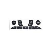 Interior del automóvil Compatible Con Ford Para Focus MK2 1999-2005 Calcomanía Botón Plateado Pegatinas De Reparación Para Accesorios De Sintonización Interior De Aire Acondicionado (Color : Color 2