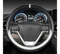 Interior del Coche Antideslizante Embellecedor De Cuero Cubierta Volante para Toyota para Sienna 2015 2016-2019 Accesorios para Automóviles Fácil de Instalar(Bianco)