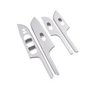 Interior del coche Compatible Con Alaskan 4WD 2016 2017 2018 Accesorios Para Automóvil Puerta Ventana Vidrio Elevador Panel De Interruptores De Control Cubierta Etiqueta Embellecedora 4 Piezas(Black)