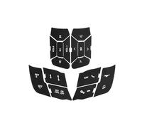 Interior del coche Compatible con FORD para MUSTANG 2019 2020 2021 2022 Pegatina botón para control celdas pulsador escritura blanca penetración de luz