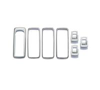 Interior del Coche Compatible Con Land Para Rover Para Range Para Rover Sport 2010 2011 2012 2013 Marco Botón Elevalunas Coche Cubierta Moldura(7 PCS)