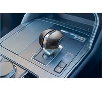 Interior del coche Compatible Con Mazda Para CX-90 2023 2024 ABS Negro Gear Head Shift Knob Cover Accesorios Interiores ABS Decoración Car Styling Trim(Carbon fiber texture)