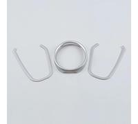 Interior del Coche Compatible Con Porsche Para Cayenne 2018 2019 2020 Estilo Coche Interior Mate Consola Tira Salpicadero Cubiertas Molduras Instrumentos(Silver)