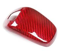 Interior del coche Compatible Con Porsche Para Panamera 2017 2018 2019 2020 Estilo De Automóvil Interior Fibra De Carbono Perilla De Cambio Marchas Cubierta Protección Cabeza Piezas De Adornos(Red)