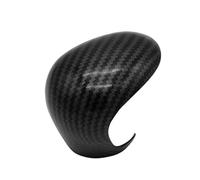 Interior del coche Compatible Con Toyota Para CHR 2016 2017 2018 2019 2020 Fibra De Carbono/Azul/Plata Palanca De Cambios De Coche Cubierta De Perilla De Cambio Ajuste De Decoración ABS(Black)