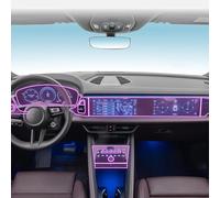 Interior del Coche Consola Central Transparente TPU Película Protectora para Porsche Macan 2024-2025,Anti-Arañazos Reparación Refit Accesorios De Pegatina,For LHD