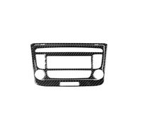 Interior del coche Panel de Control perilla CD coche, pegatinas decorativas con apariencia carbono, accesorios interiores para TT 8n 8J MK123 TTRS 2006-2014(B)