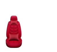 Interior del Coche para Civic para Fit para CRV para XRV para Accord para Odyssey para Jazz para City Funda De Cuero para Asiento De Coche Accesorios Funda Asiento(C Red Pillow)